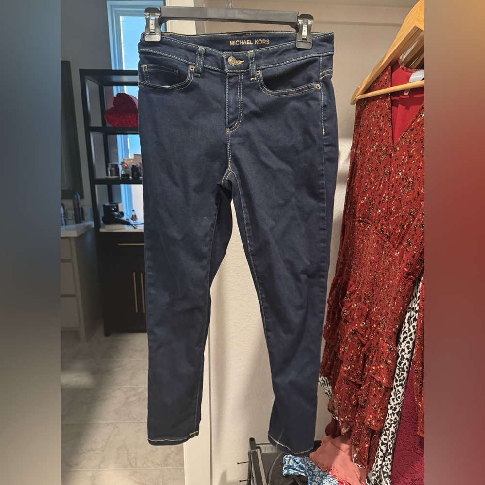 Michael Kors Dark Wash Skinny Jeans